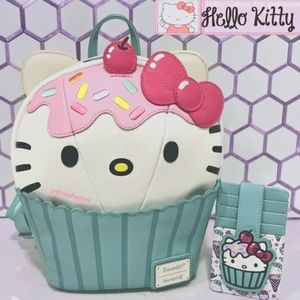 NWT Officially Hello Kitty Backpack Cupcake Kitty Sprinkle Loungefly Bag Purse